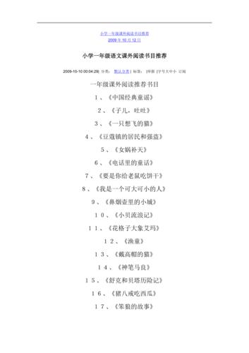 必读经典书目:小锻炼孩子阅读能力