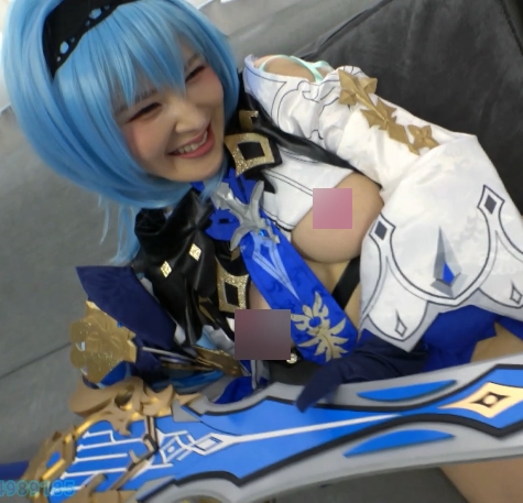 岛国COS《原神》优菈精美服装,长相身材相似漂亮,视频照片大小