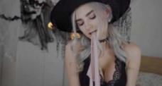 AvrilxLust：欧美暗黑系女巫cos，颜值诱惑值竿娆新奇绝活，16.1G